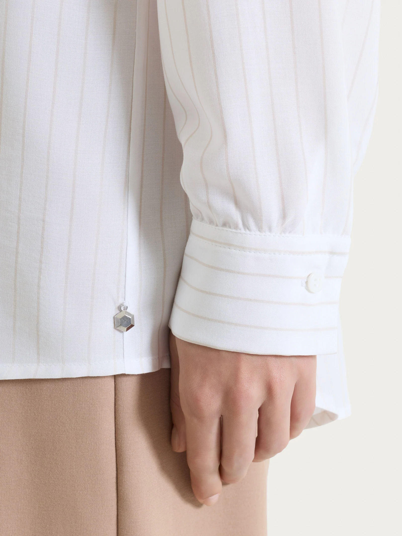 Camicia a righe in EcoSeta - Fant.Champignon - Image 3