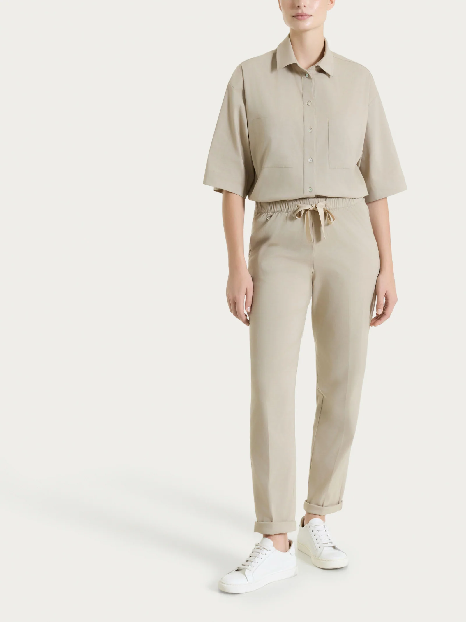 Camicia con manica corta in Super Fresh - Crockery - Image 6