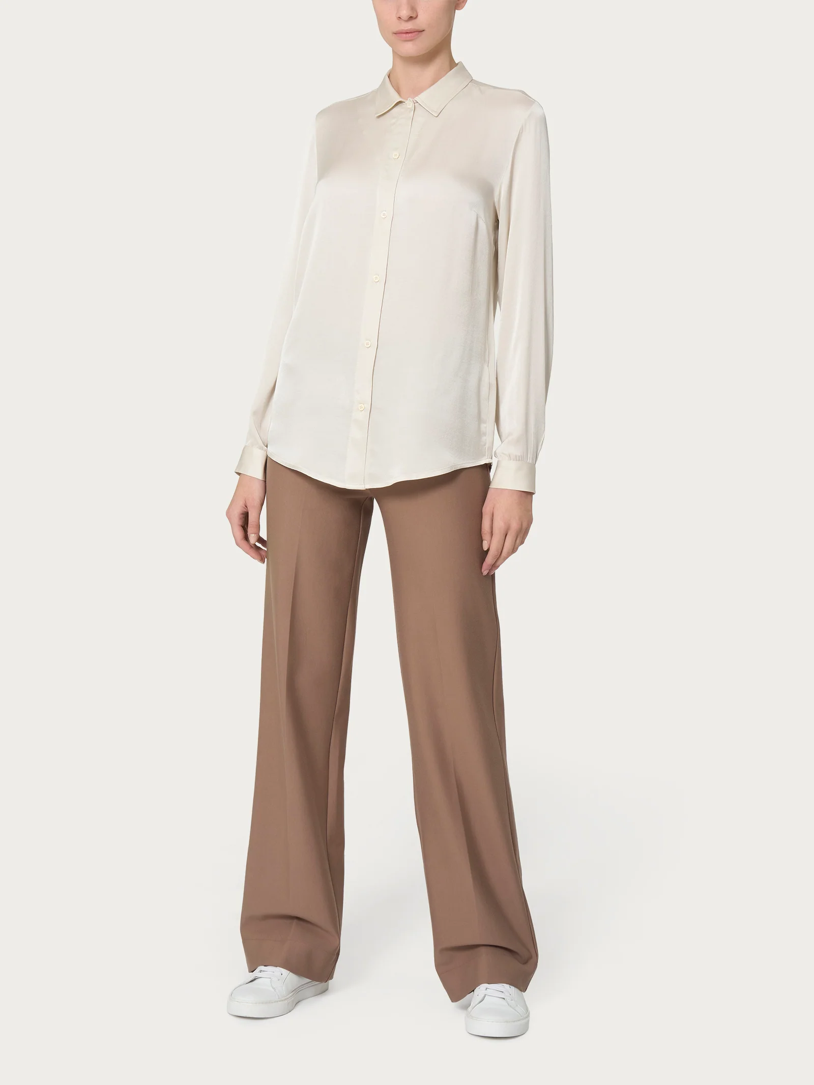 Camicia in EcoSeta - Nero - Image 3