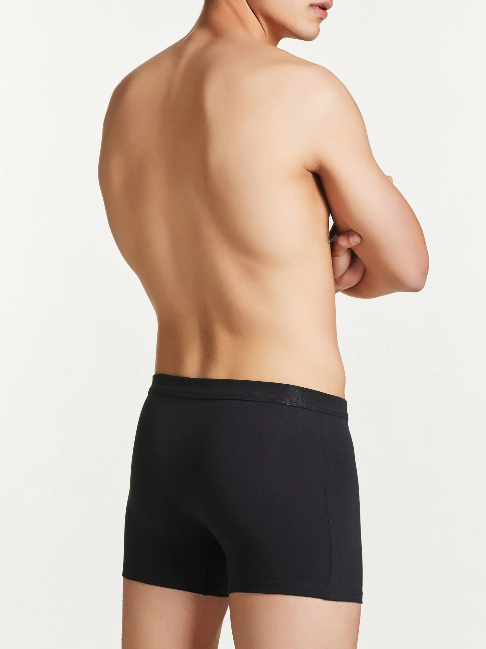 Comfort - Parigamba in cotone elasticizzato - Nero Bipack - Image 3