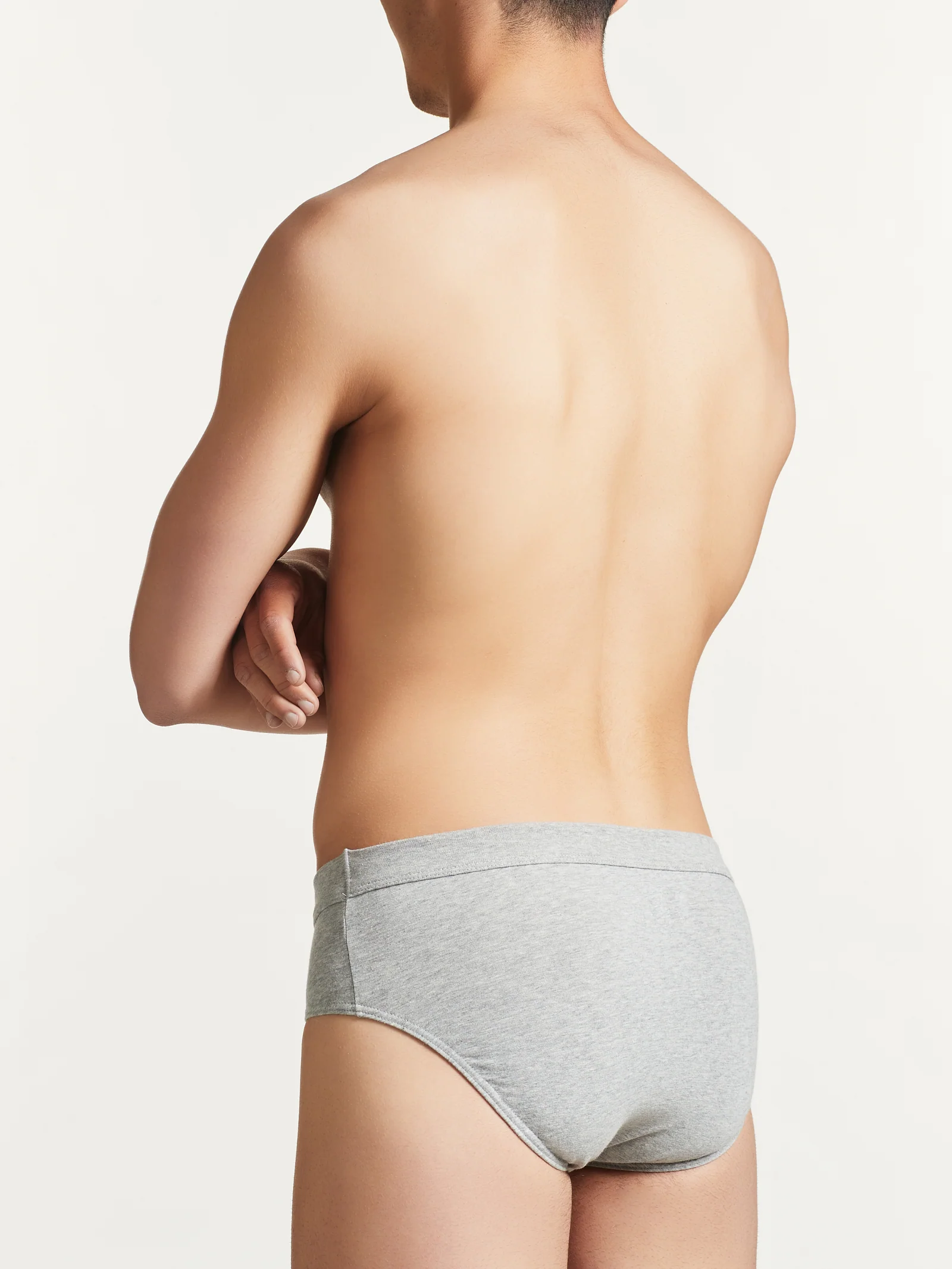 Comfort - Slip in cotone elasticizzato - Grigio Mel.Bipack - Image 3