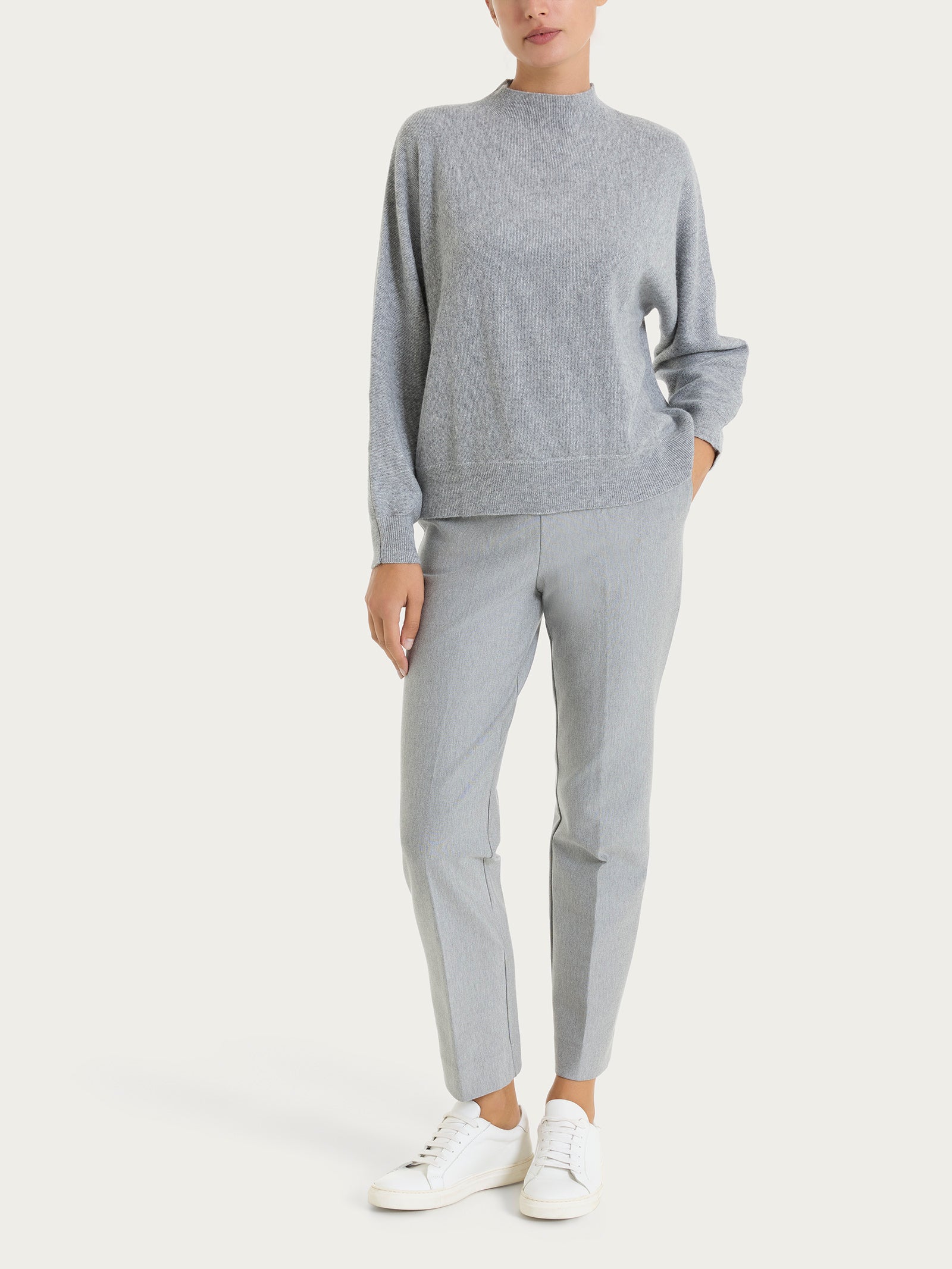 Lupetto Punto Links in Natural Soft - Ghiaia Mel. - Image 4