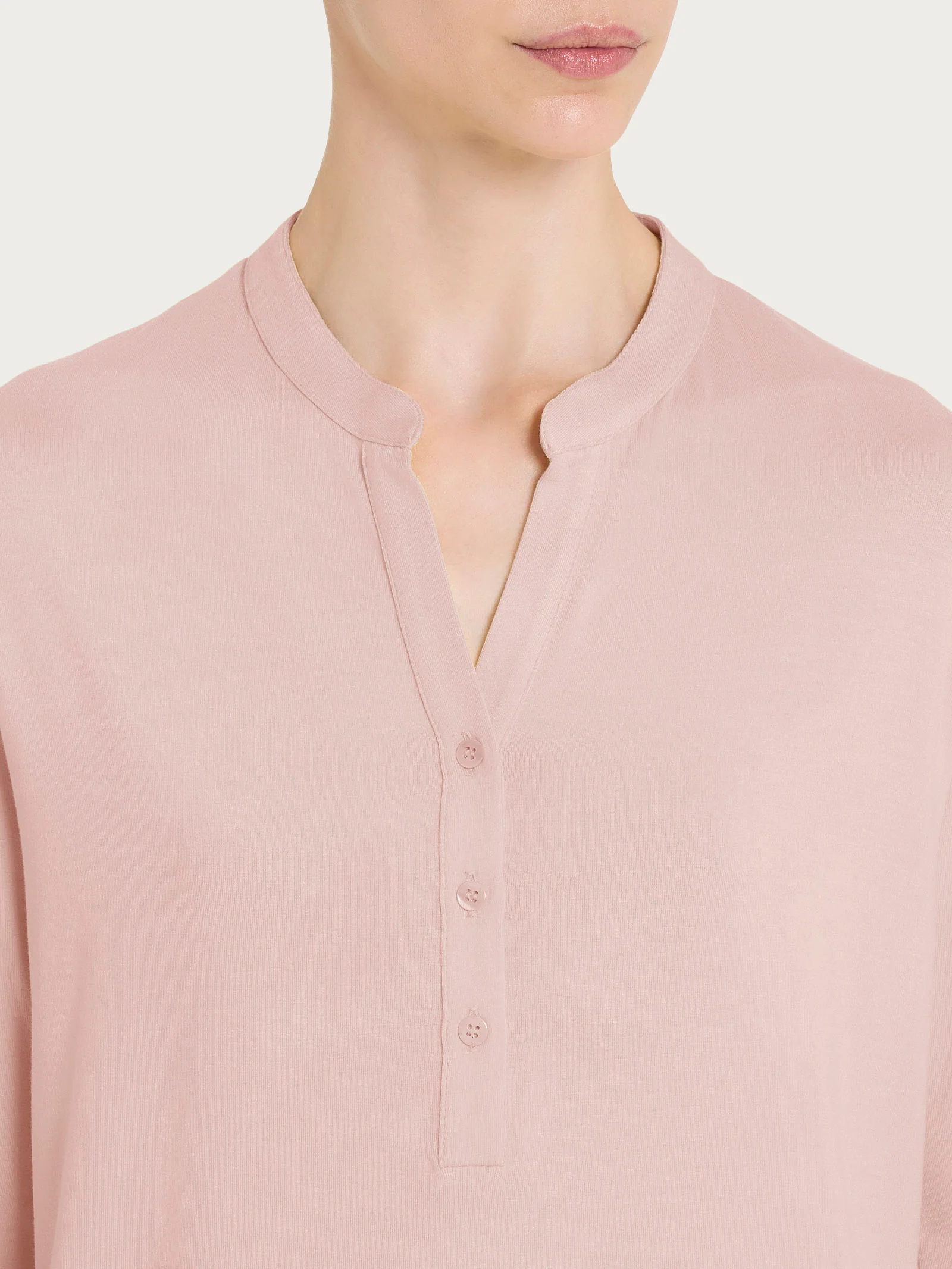 Maglietta a manica 3/4 in Viscosa Summer - Cameo Rose - Image 6