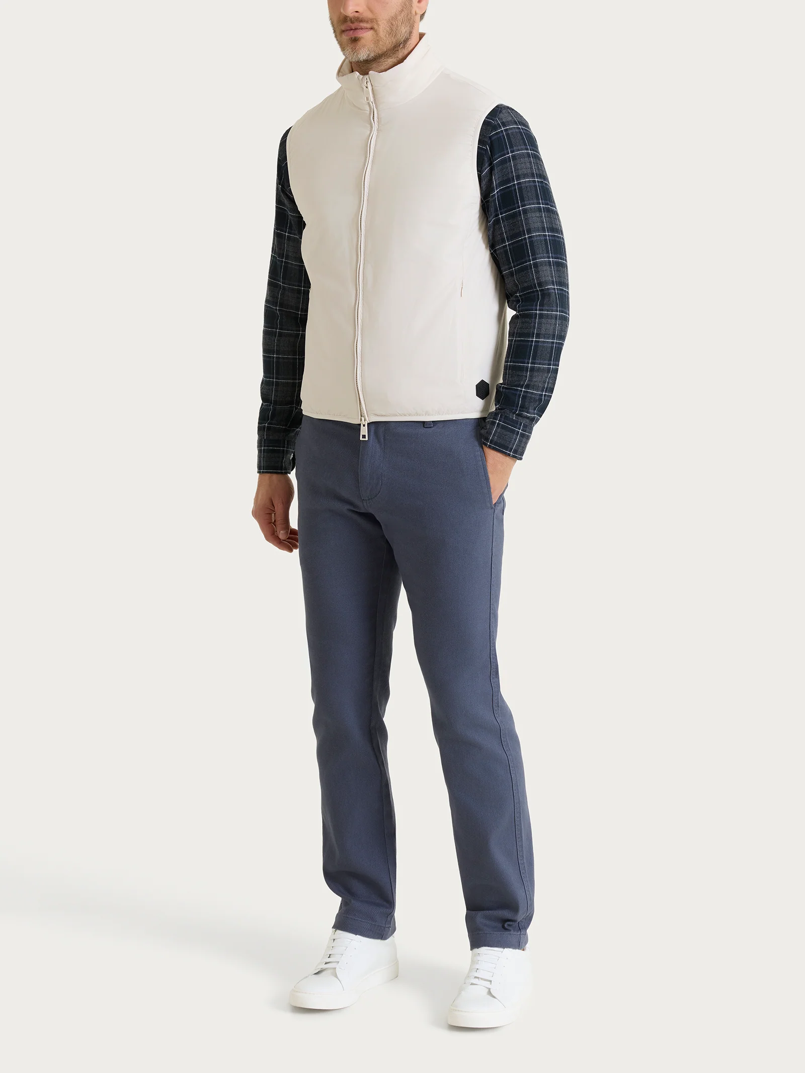 Piumerino Smanicato 100 grammi imbottito in lana  - Champignon - Image 4