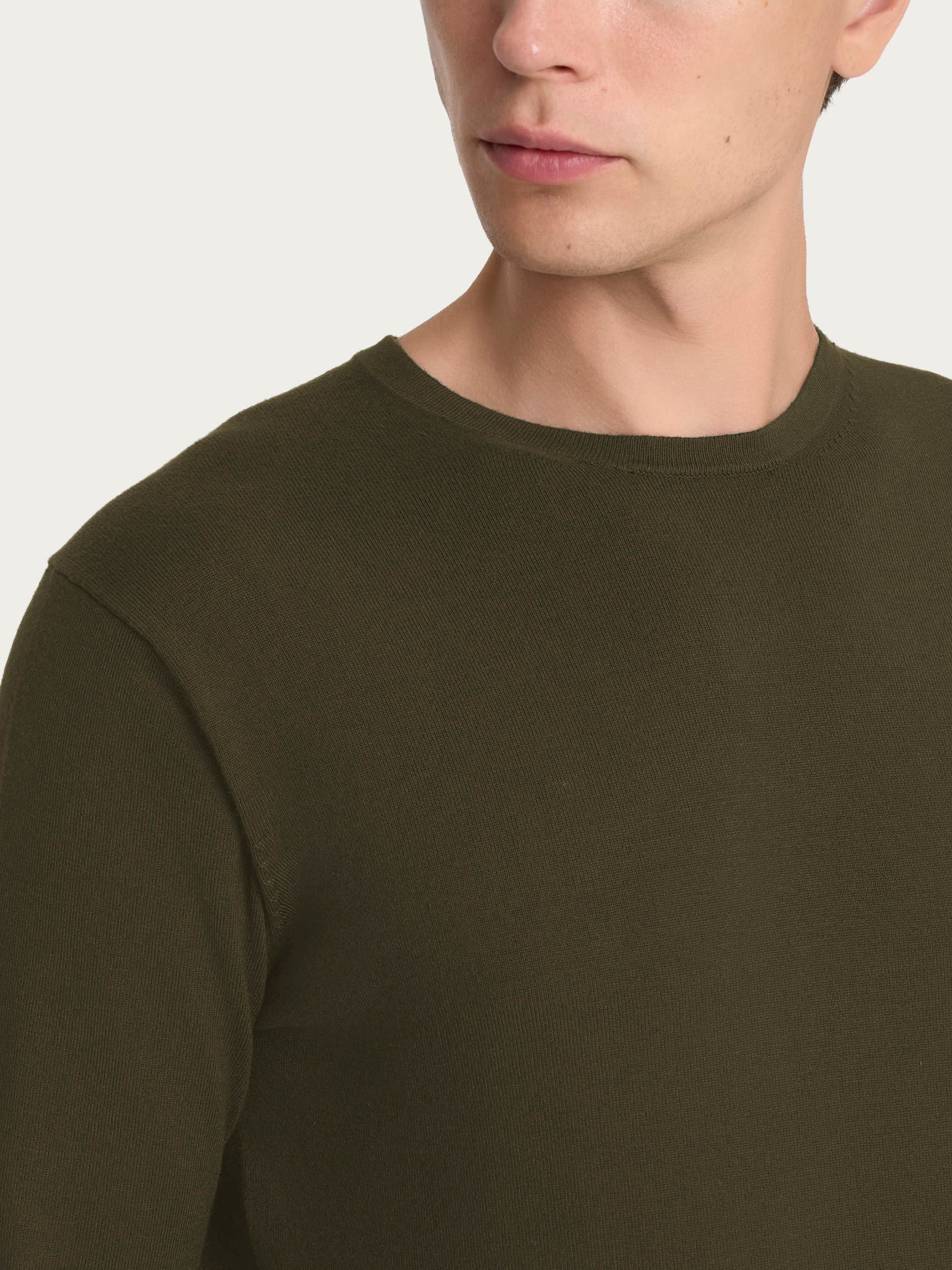 Pull girocollo Four Seasons - Dark Olive - Image 3
