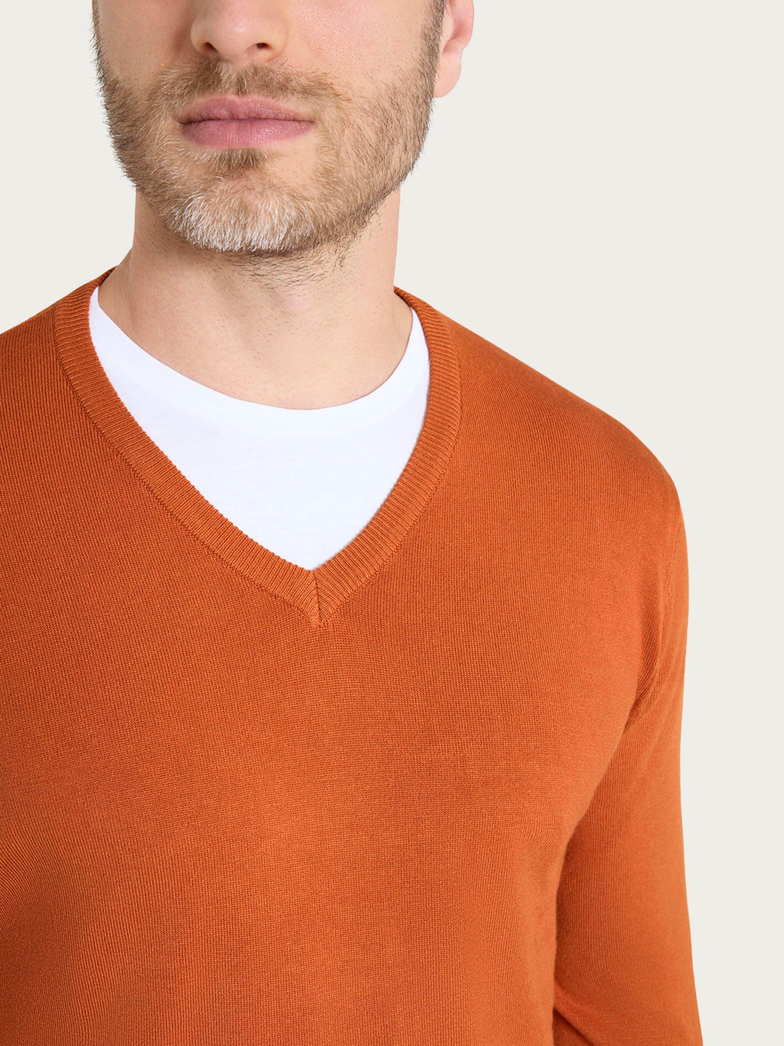 Pull scollo a V Four Seasons - Rust - Image 3