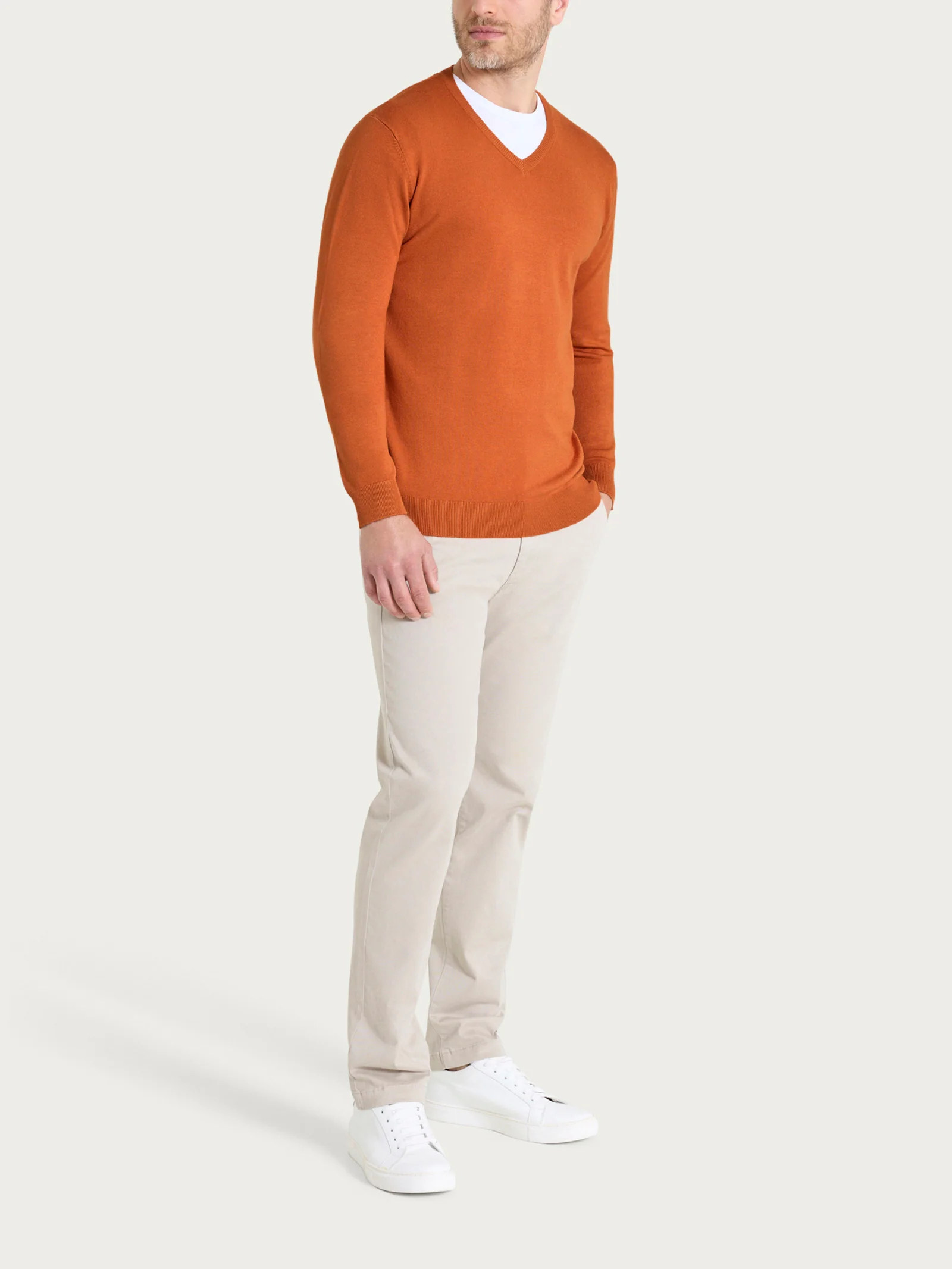 Pull scollo a V Four Seasons - Rust - Image 4